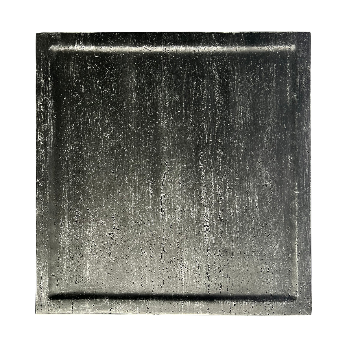 Festivo FST25122 28" Square MGO Coffee Table with a Natural Stone-Look Finish-Black Travertine