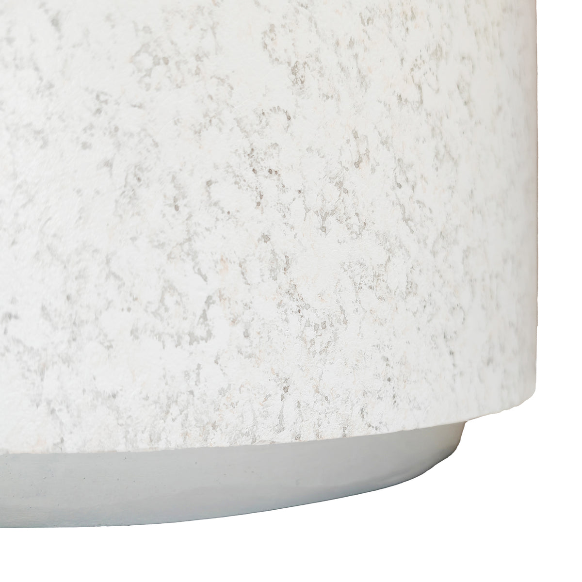 Festivo FCT26131 28" Round MGO Coffee Table with a Natural Stone Marble-Look Finish-Cloud Ceramic White