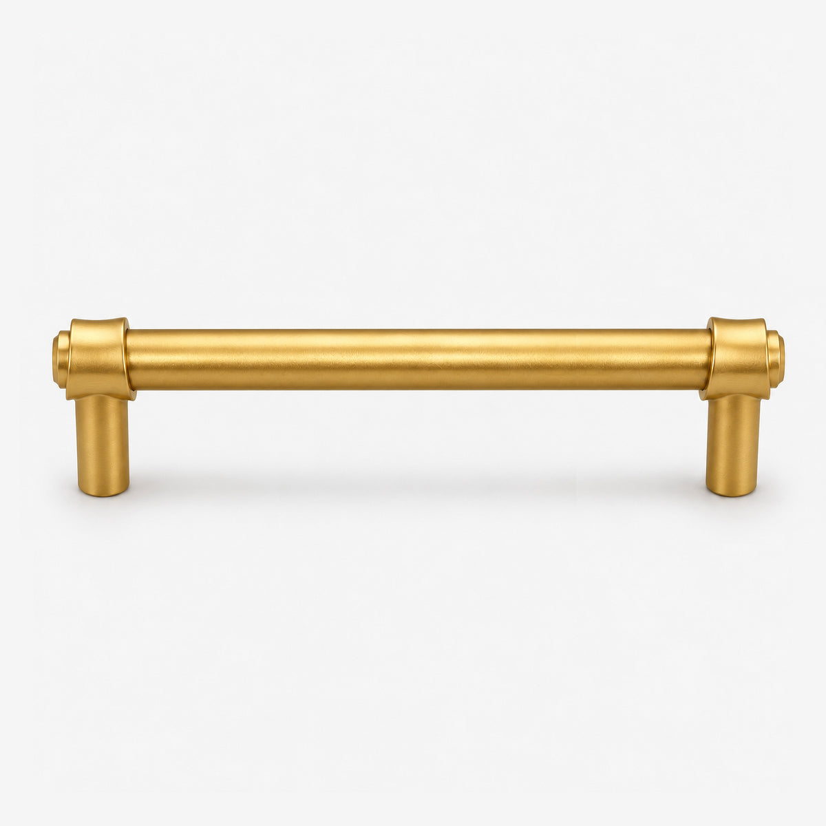 FESTIVO LF8270-128BGB 5.75" Zinc Alloy+ss201 Brushed Gold Brass Cabinet Handles Pulls, Bar-Shape Two-Holes 5 Packs