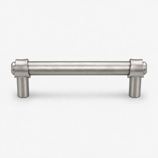FESTIVO LF8270-96BN 4.49" Zinc Alloy+ss201 Brushed Nickel Cabinet Handles Pulls, Bar-Shape Two-Holes 5 Packs