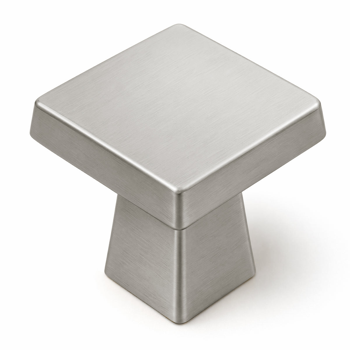 FESTIVO LF4084-BN 1.09" Zinc Alloy Brushed Nickel Cabinet Handles Pulls, Square-Shape 10 Packs