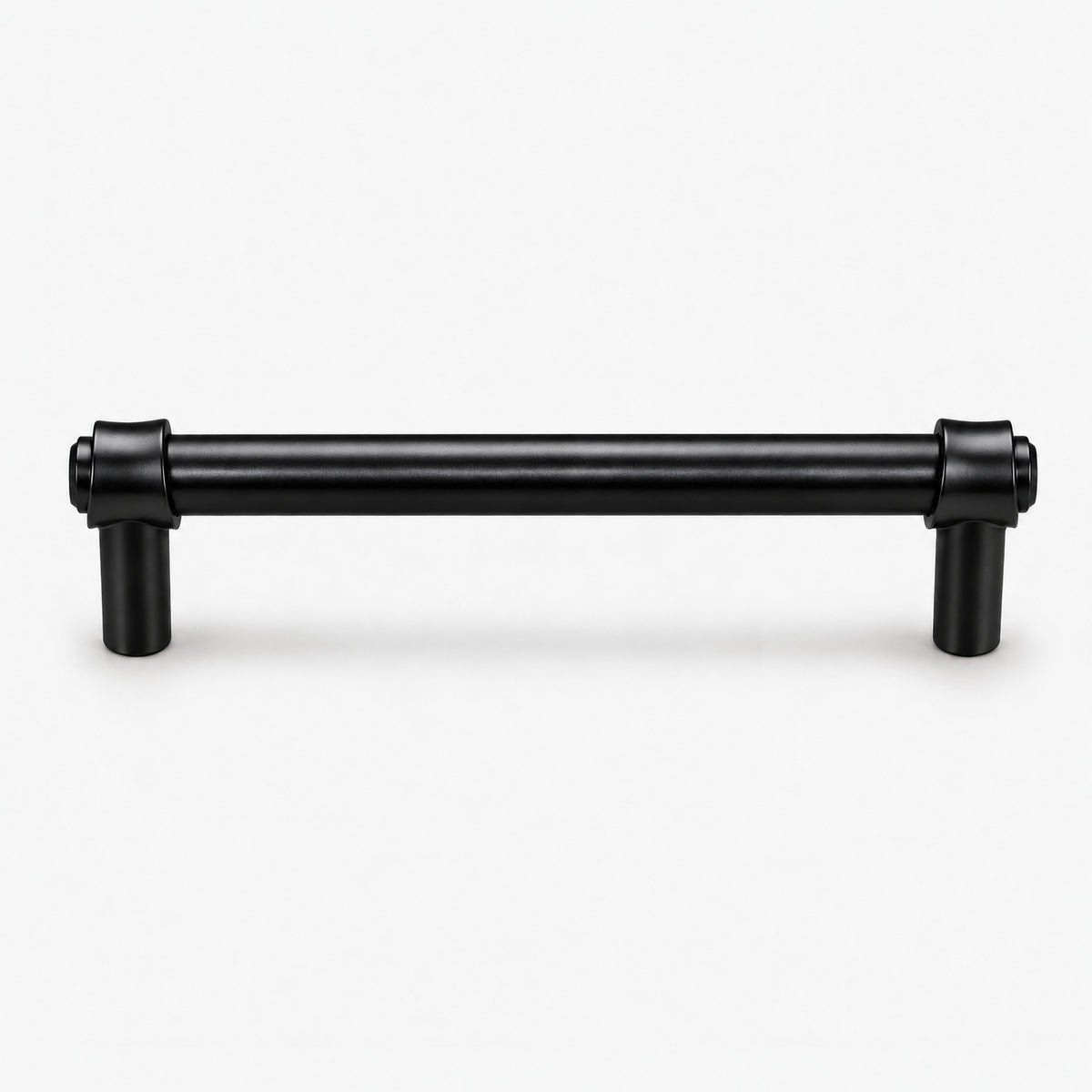 FESTIVO LF8270-128MB 5.75" Zinc Alloy+ss201 Matte Black Cabinet Handles Pulls, Bar-Shape Two-Holes 5 Packs