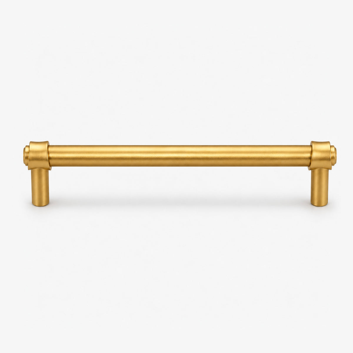 FESTIVO LF8270-160BGB 7.01" Zinc Alloy+ss201 Brushed Gold Brass Cabinet Handles Pulls, Bar-Shape Two-Holes 5 Packs
