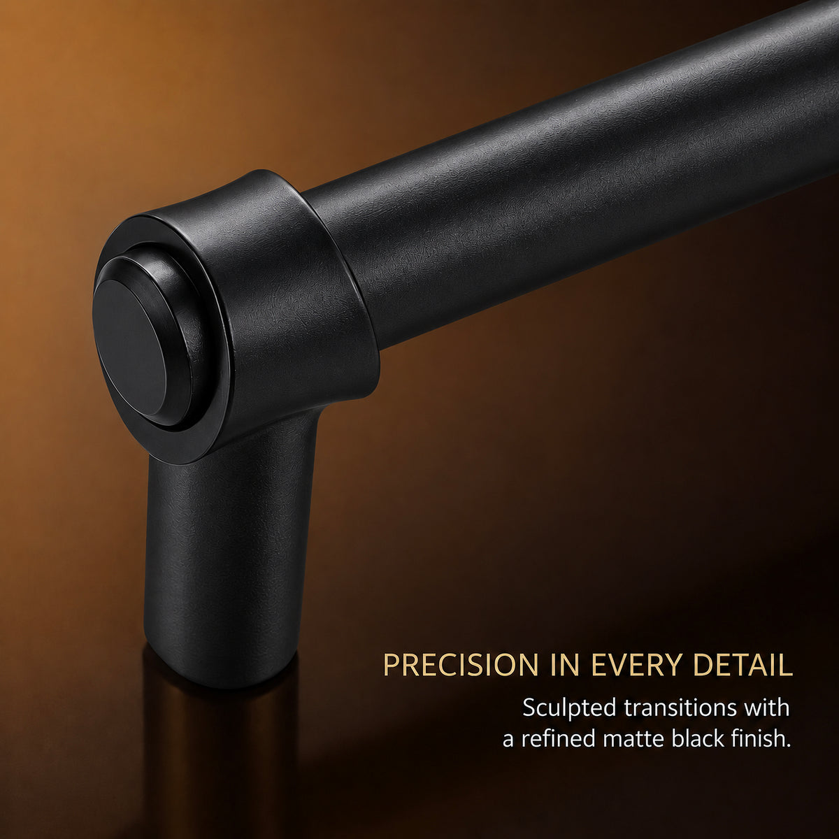 FESTIVO LF8270-96MB 4.49" Zinc Alloy+ss201 Matte Black Cabinet Handles Pulls, Bar-Shape Two-Holes 5 Packs