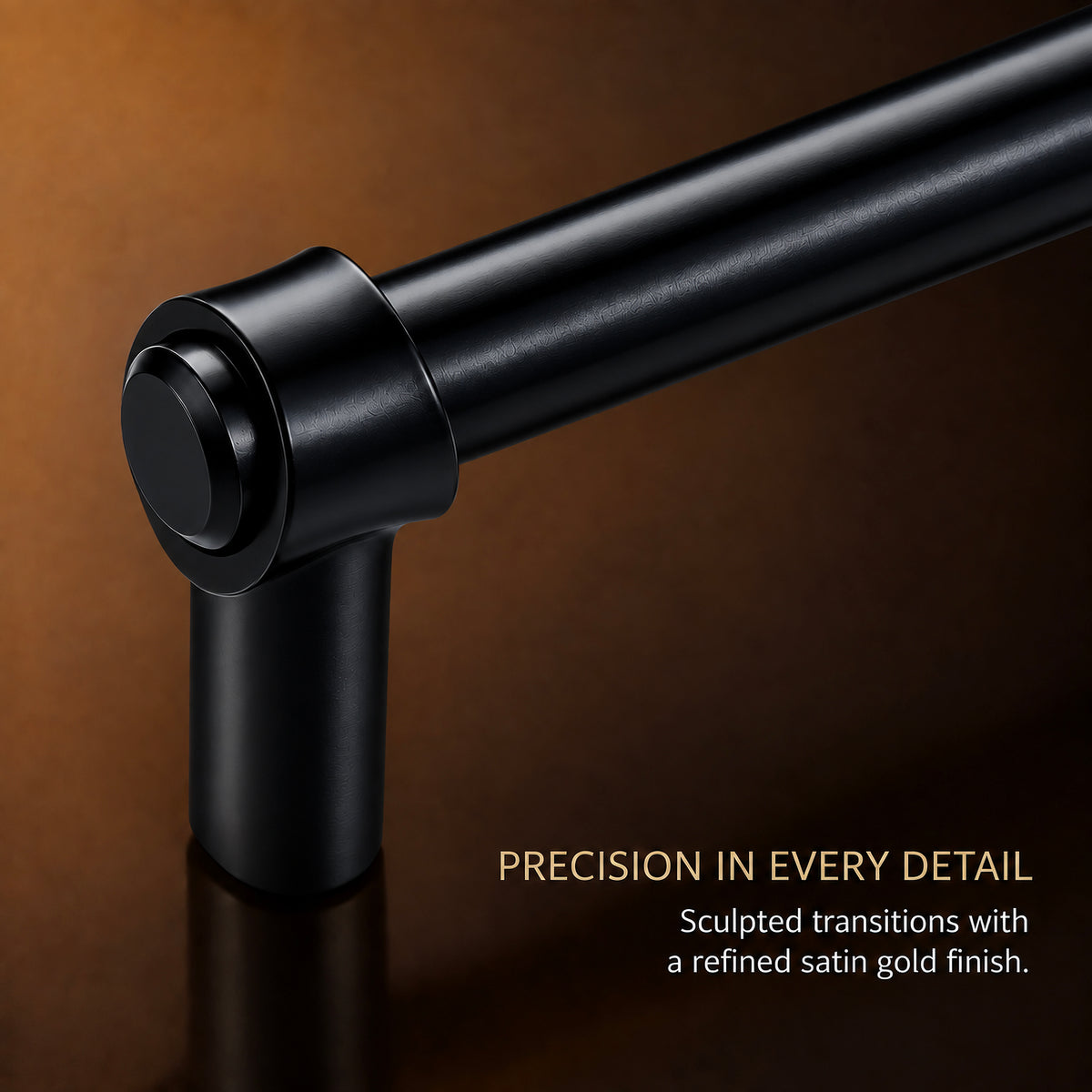 FESTIVO LF8270-160MB 7.01" Zinc Alloy+ss201 Matte Black Cabinet Handles Pulls, Bar-Shape Two-Holes 5 Packs