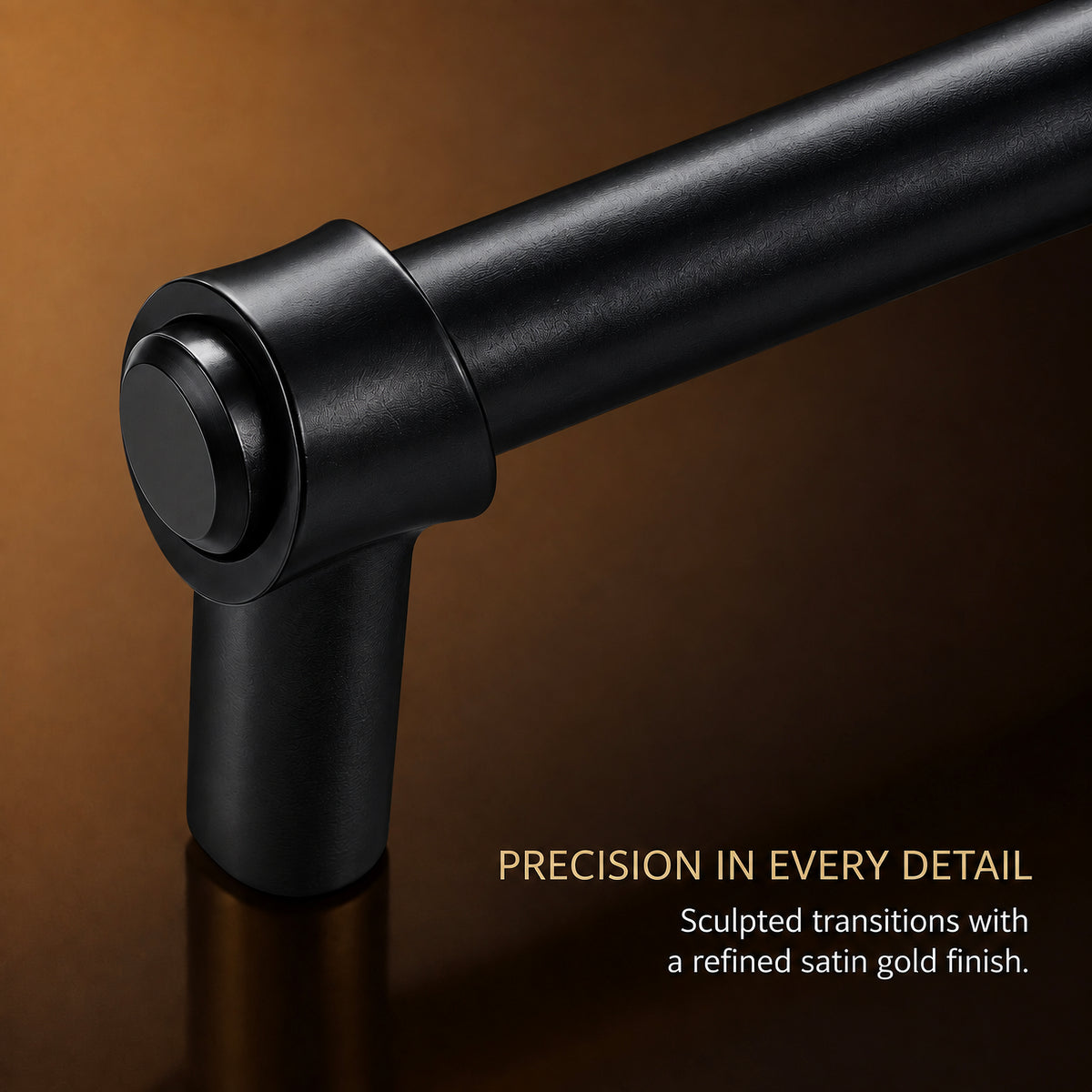 FESTIVO LF8270-128MB 5.75" Zinc Alloy+ss201 Matte Black Cabinet Handles Pulls, Bar-Shape Two-Holes 5 Packs