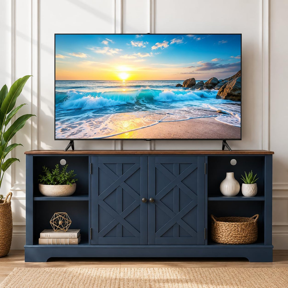 Festivo FTS20601 70" TV Stand-Blue