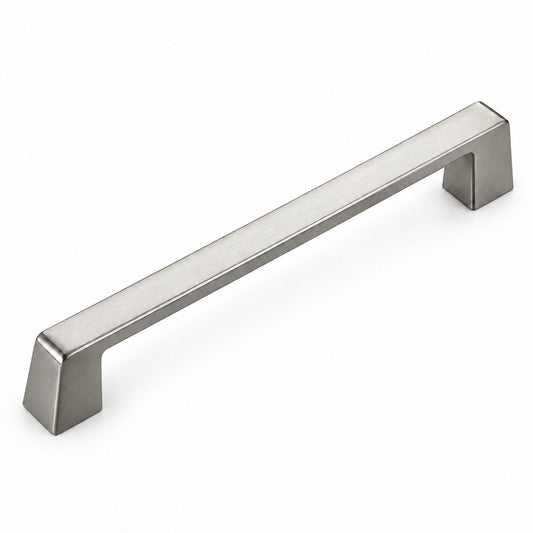 FESTIVO LF8278-160BN 7.24" Zinc Alloy Brushed Nickel Cabinet Handles Pulls, Bar-Shape Two-Holes 5 Packs