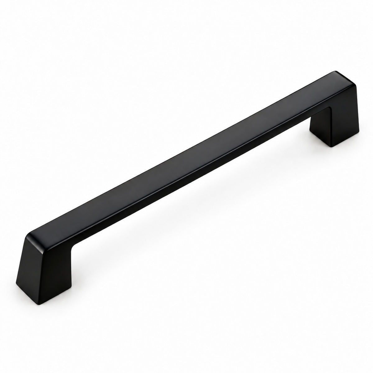 FESTIVO LF8278-160MB 7.24" Zinc Alloy Matte Black Cabinet Handles Pulls, Bar-Shape Two-Holes 5 Packs