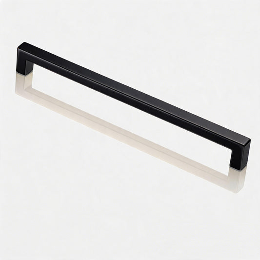 FESTIVO LF8245-160MB 6.7" Zinc Alloy Matte Black Cabinet Handles Pulls, Bar-Shape Two-Holes 5 Packs