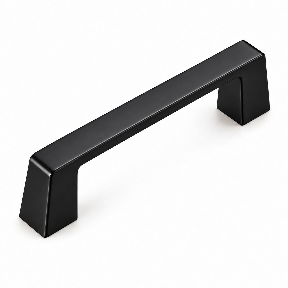 FESTIVO LF8278-96MB 4.72" Zinc Alloy Matte Black Cabinet Handles Pulls, Bar-Shape Two-Holes 5 Packs