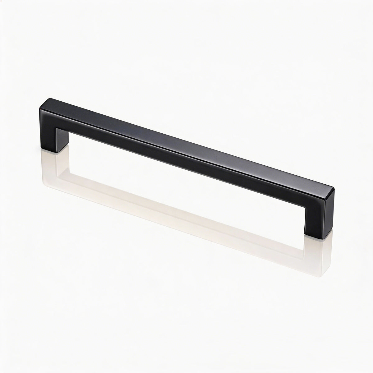 FESTIVO LF8245-128MB 5.4" Zinc Alloy Matte Black Cabinet Handles Pulls, Bar-Shape Two-Holes 5 Packs