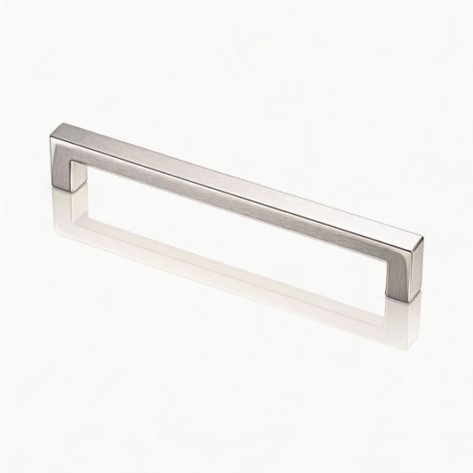FESTIVO LF8245-128BN 5.4" Zinc Alloy Brushed Nickel Cabinet Handles Pulls, Bar-Shape Two-Holes 5 Packs