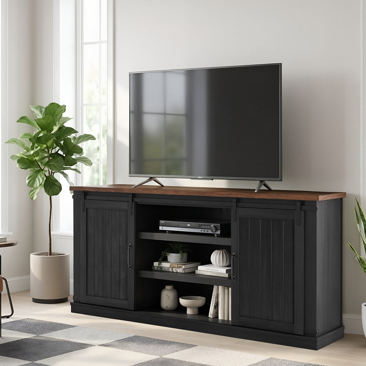 Festivo FTS26751 68" TV Stand-Black