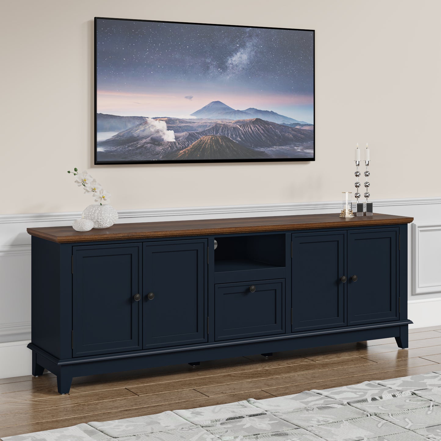 Festivo FTS23420 72" TV Stand-Navy