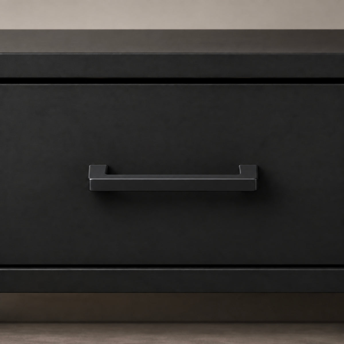 FESTIVO LF8278-96MB 4.72" Zinc Alloy Matte Black Cabinet Handles Pulls, Bar-Shape Two-Holes 5 Packs