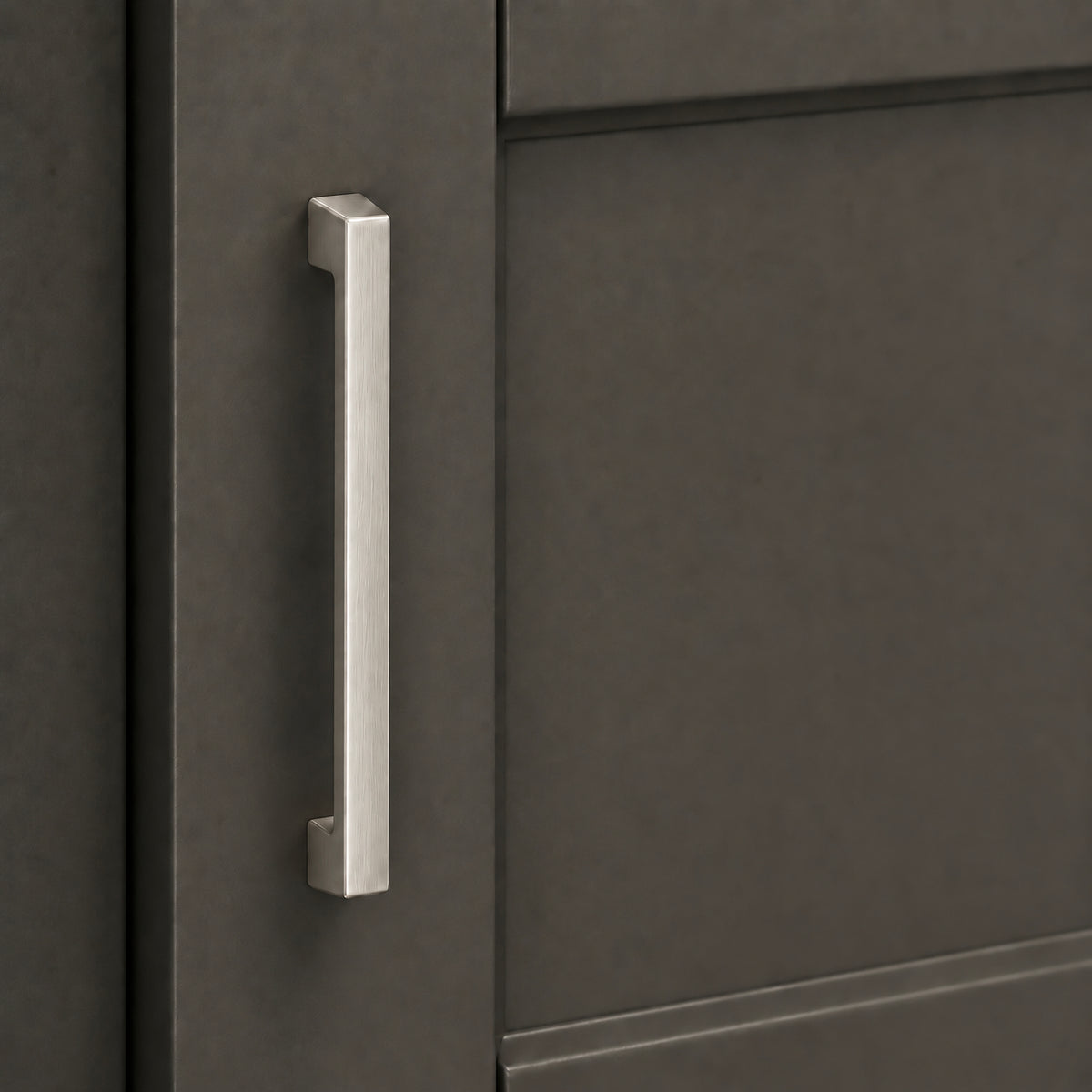 FESTIVO LF8278-128BN 5.98" Zinc Alloy Brushed Nickel Cabinet Handles Pulls, Bar-Shape Two-Holes 5 Packs