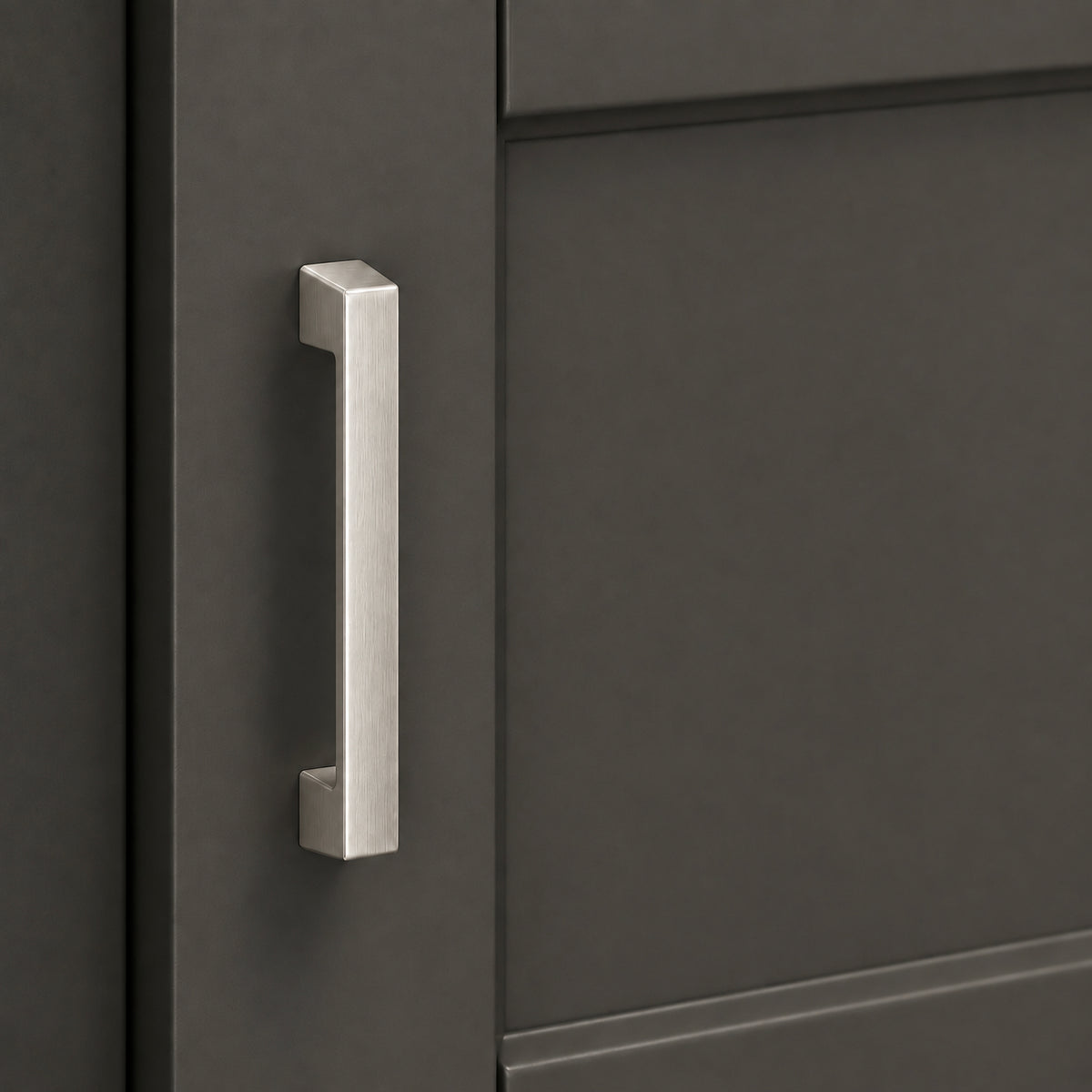 FESTIVO LF8278-96BN 4.72" Zinc Alloy Brushed Nickel Cabinet Handles Pulls, Bar-Shape Two-Holes 5 Packs