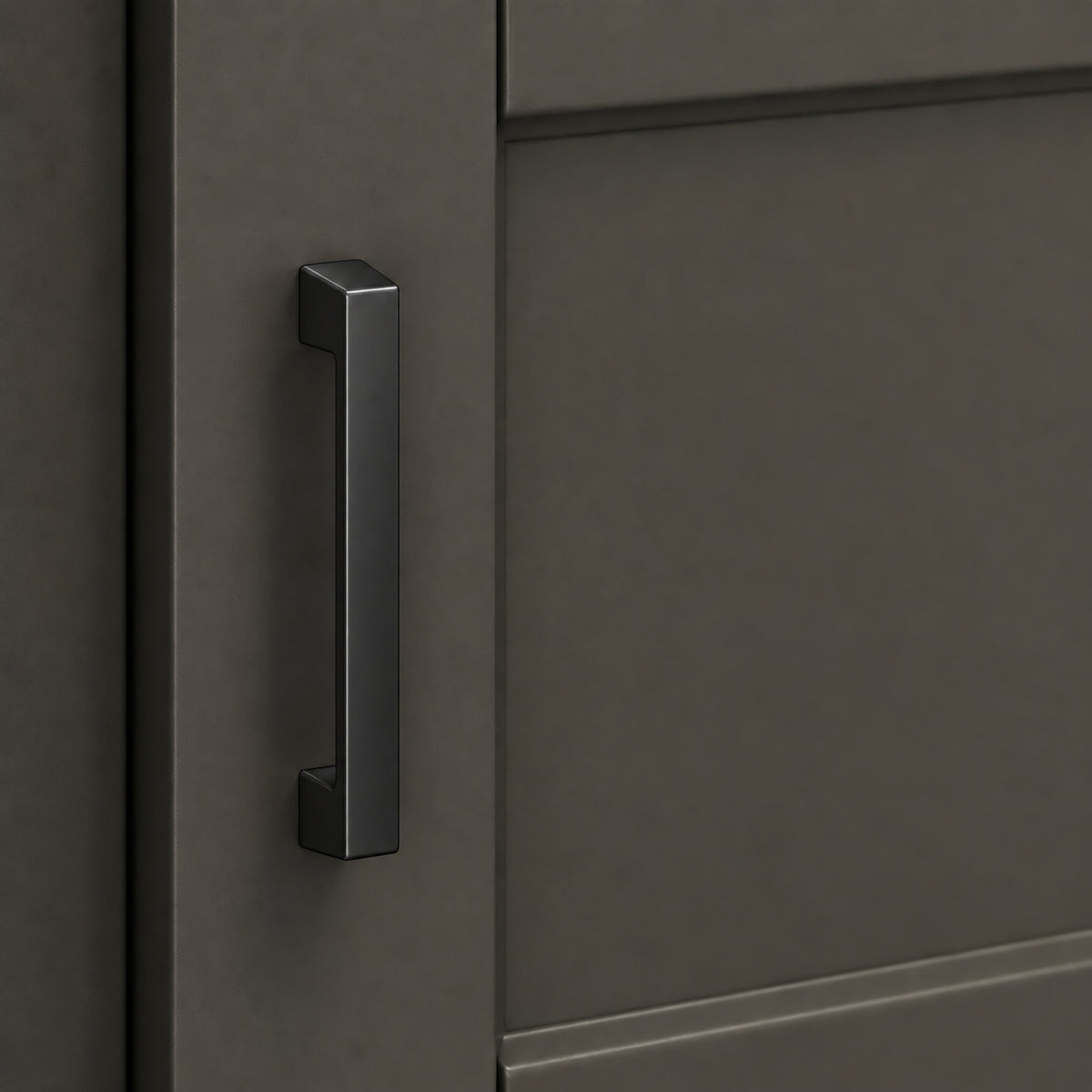 FESTIVO LF8278-96MB 4.72" Zinc Alloy Matte Black Cabinet Handles Pulls, Bar-Shape Two-Holes 5 Packs