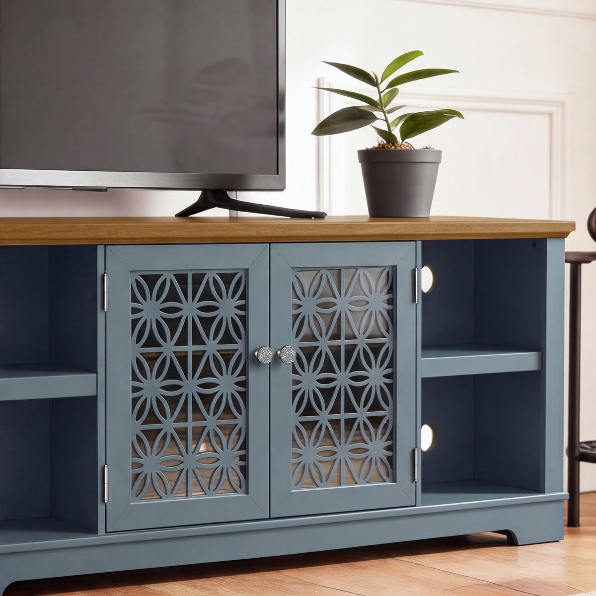 Festivo FTS26916 70" TV Stand-Light Blue