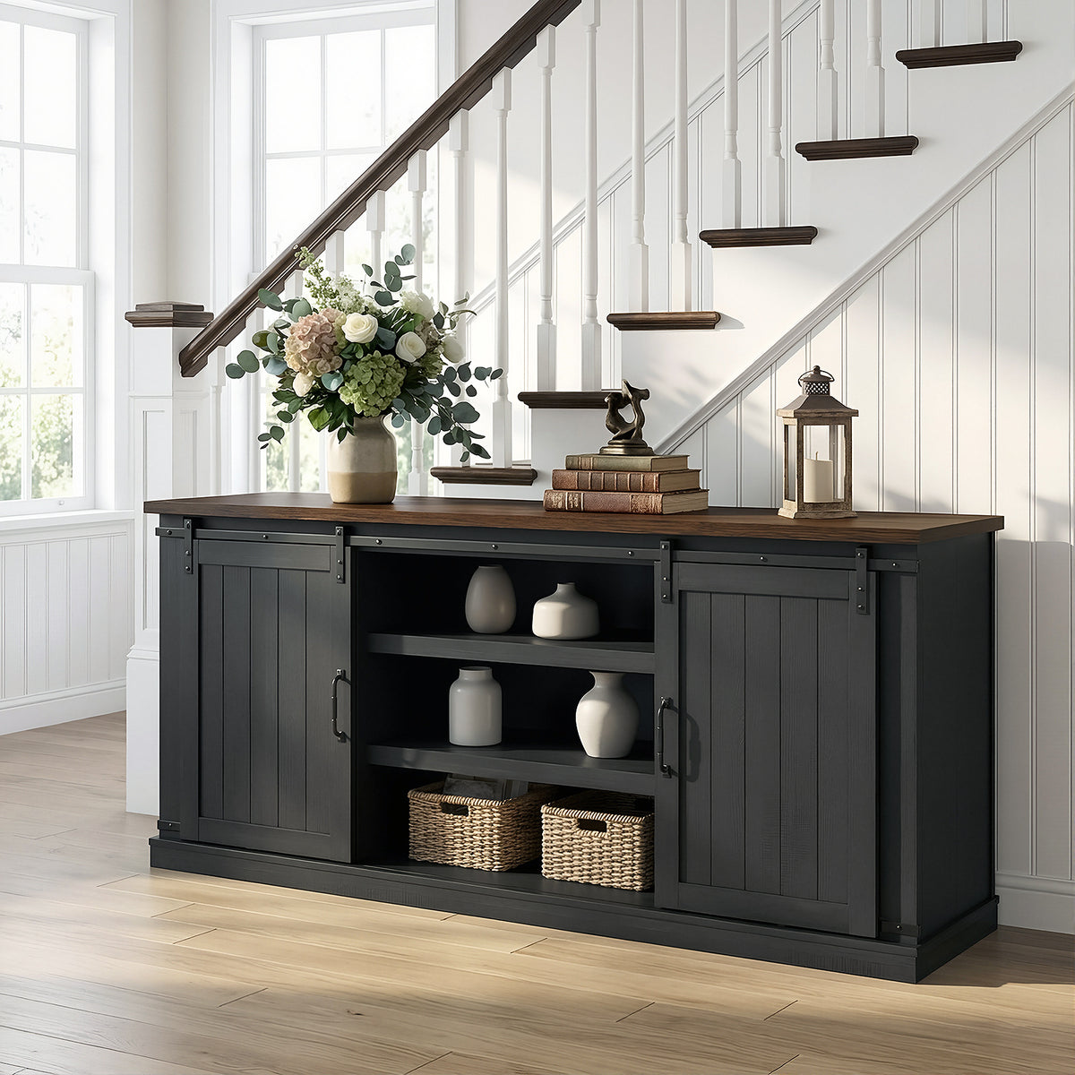 Festivo FTS26751 68" TV Stand-Black