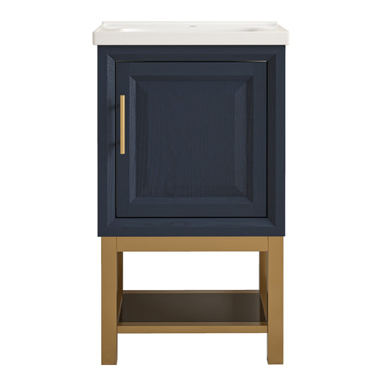 Festivo 20" FBV24210 Freestanding Bathroom Vanity with Ceramic Top-Blue