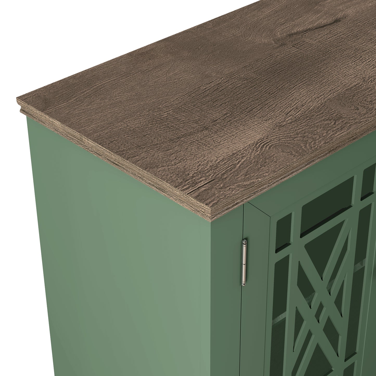 Festivo FCB22421 38" Buffet Sideboard Cabinet-Green