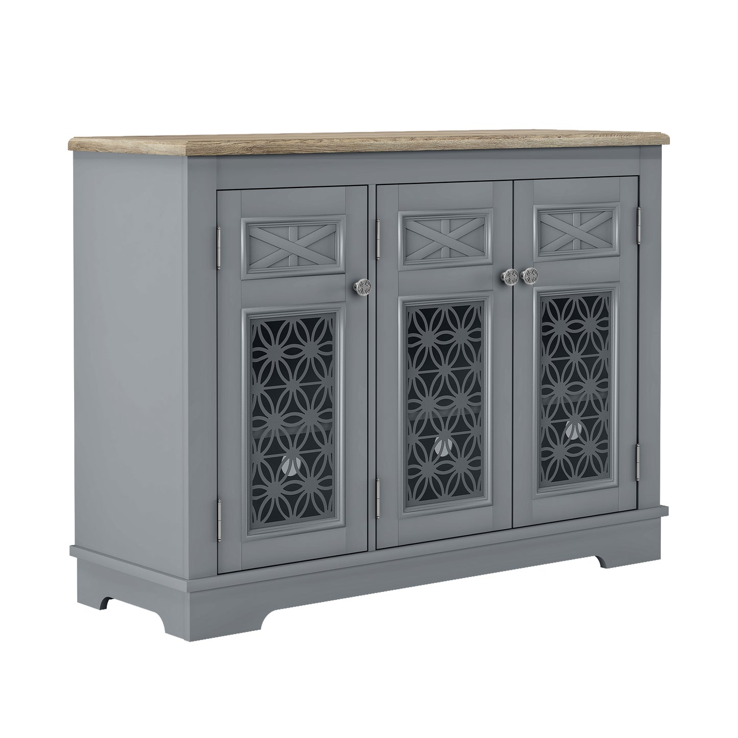 Festivo FCB24135 44.5" Buffet Sideboard Cabinet-Grey