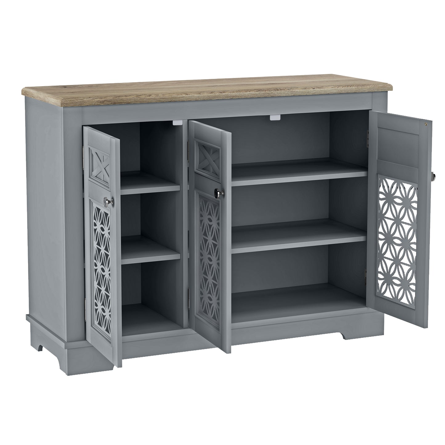 Festivo FCB24135 44.5" Buffet Sideboard Cabinet-Grey