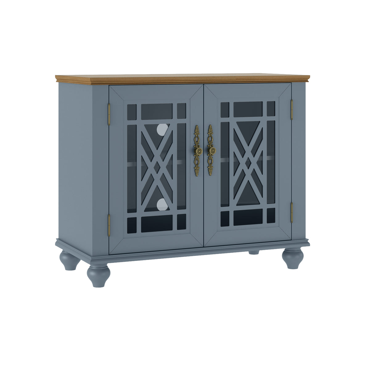 Festivo FCB26425 38" Buffet Sideboard Cabinet-Light Blue