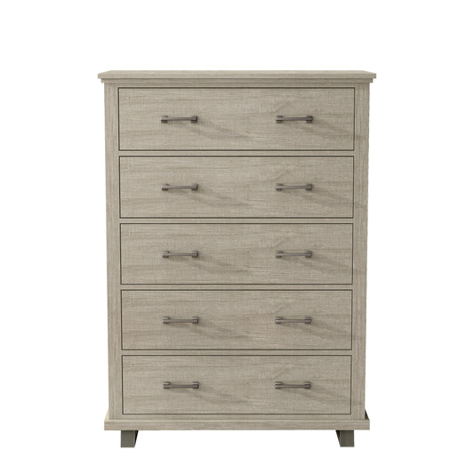 Festivo FCH22241 38" Bedroom Chest with 5 Drawers-Beige