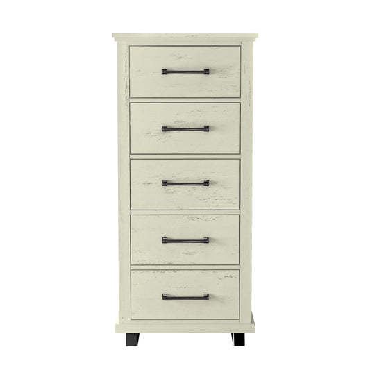 Festivo FCH22246 24" Bedroom Chest with 5 Drawers-White