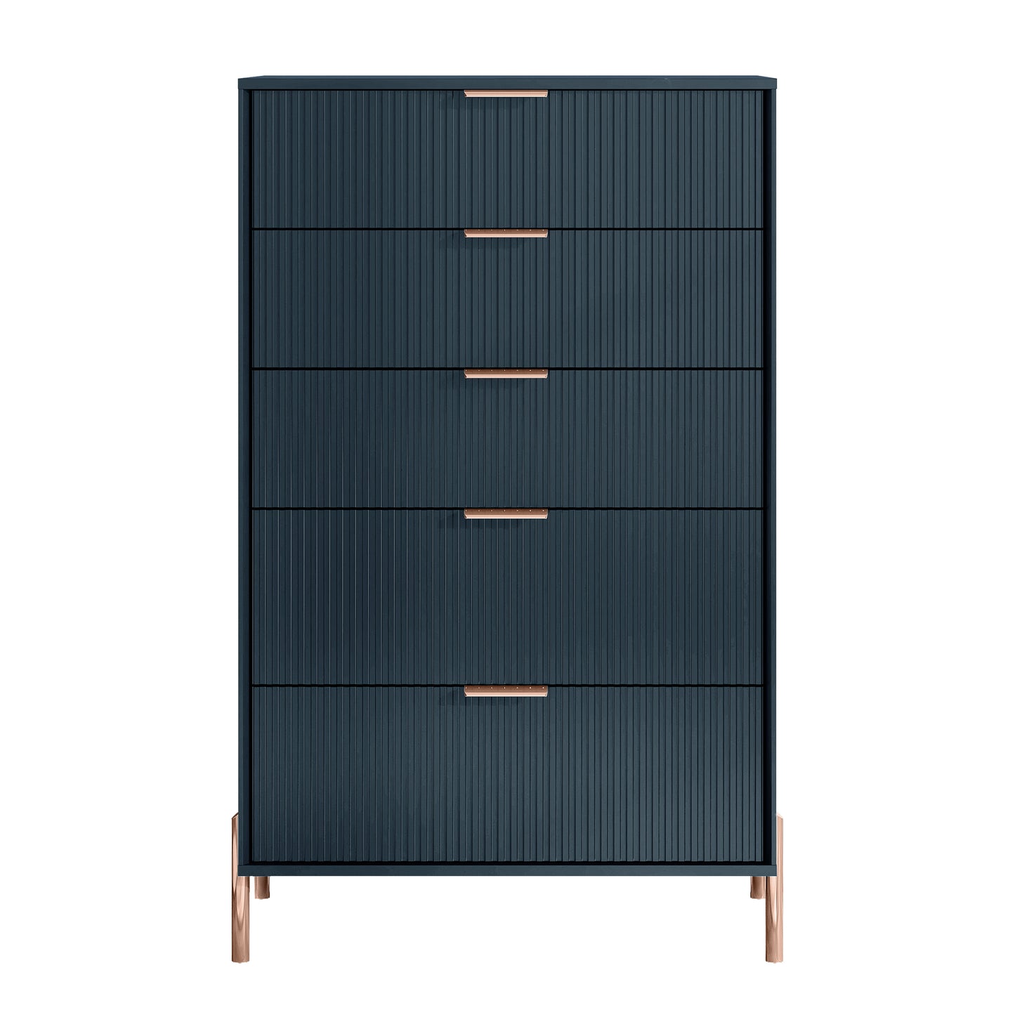 Festivo FCH23153 30" Bedroom Chest with 5 Drawers-Navy