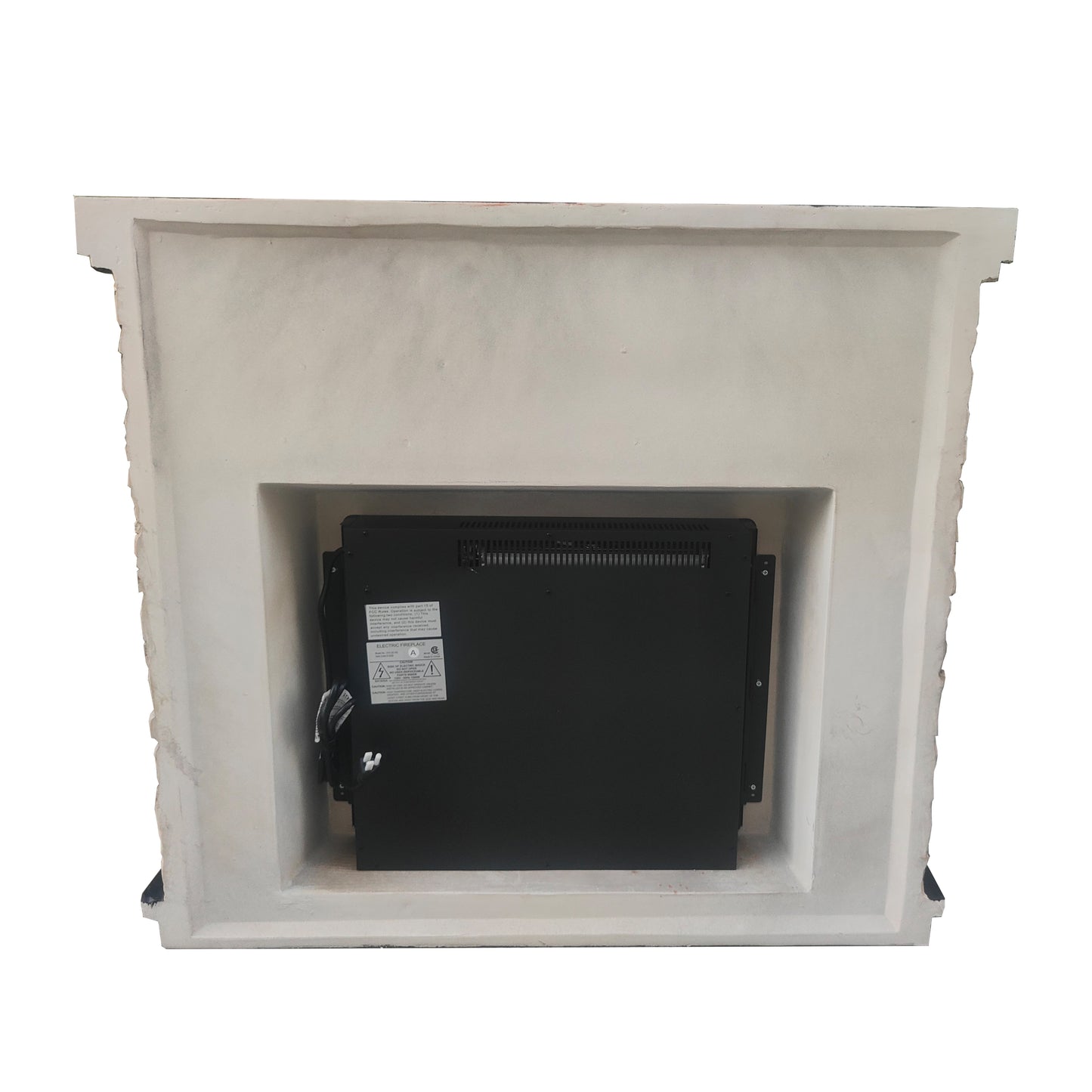 Festivo FFP20101 45" Electric Fireplace Mantel with Faux Brick-Brown