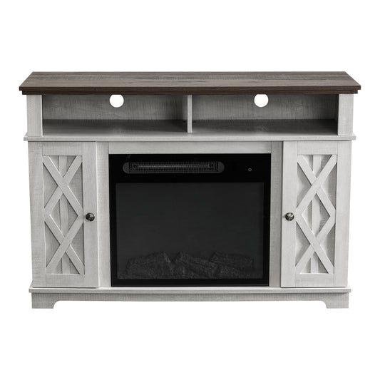 Festivo FFP20256 48" TV Stand with 23" Electric Fireplace-White