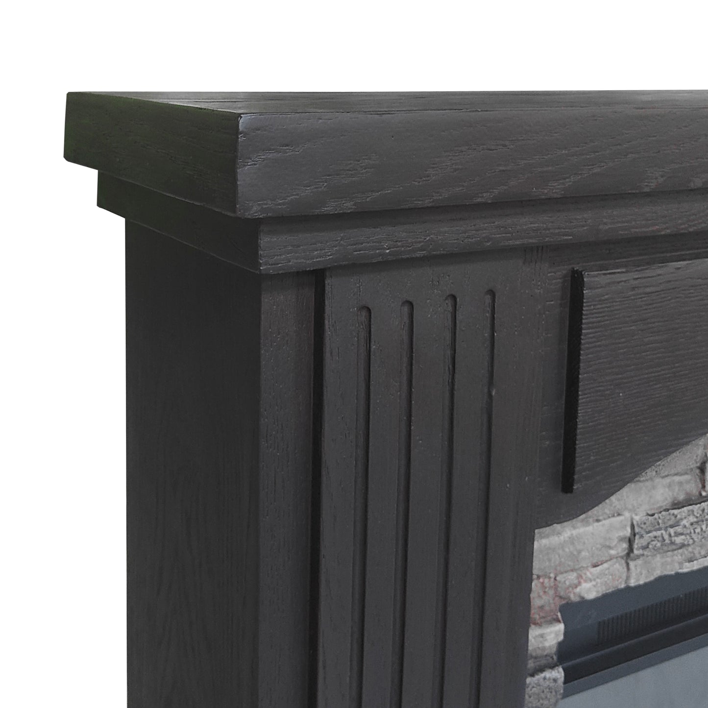 Festivo  FFP23197 48" Electric Fireplace Mantel with Faux Brick-Brown