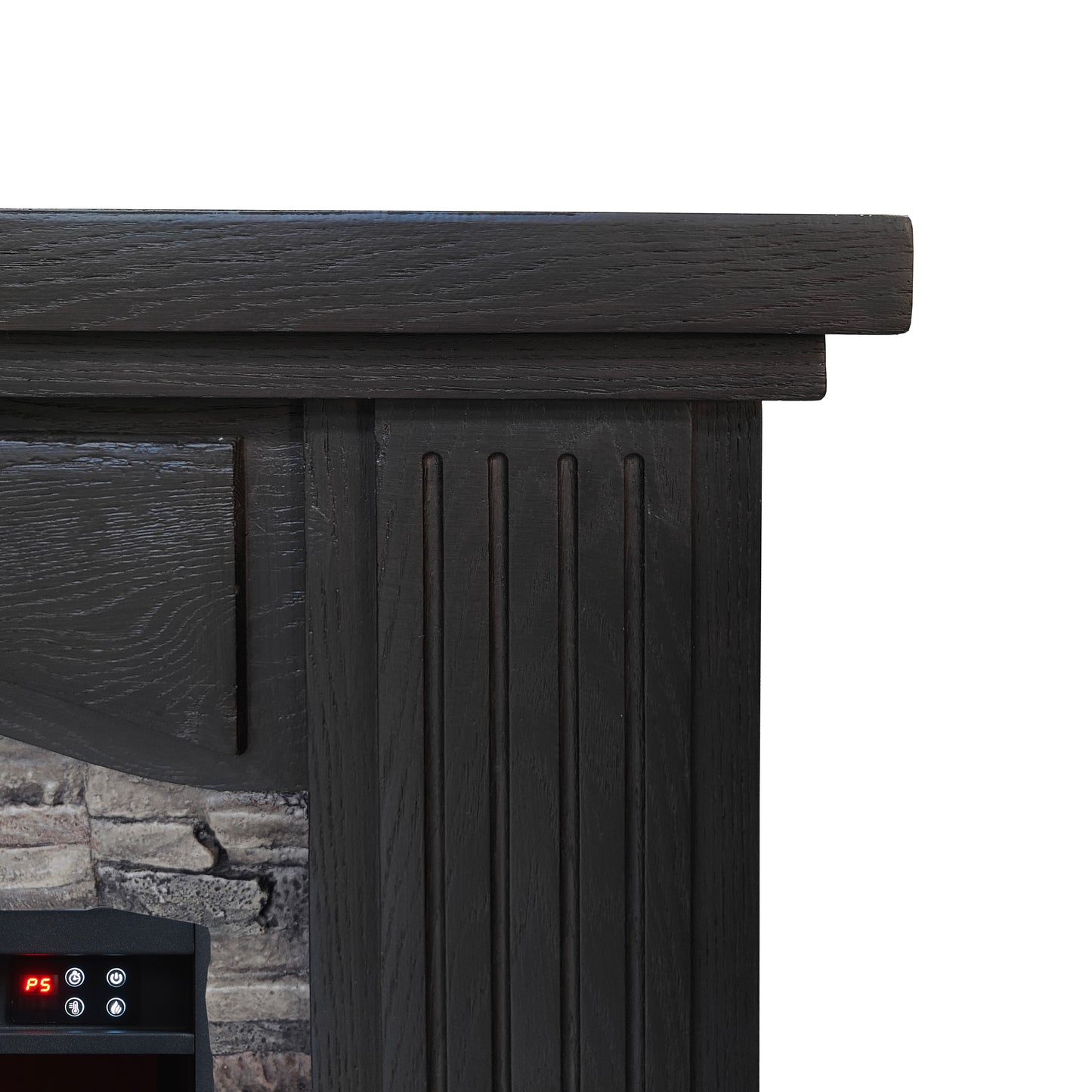 Festivo  FFP23197 48" Electric Fireplace Mantel with Faux Brick-Brown