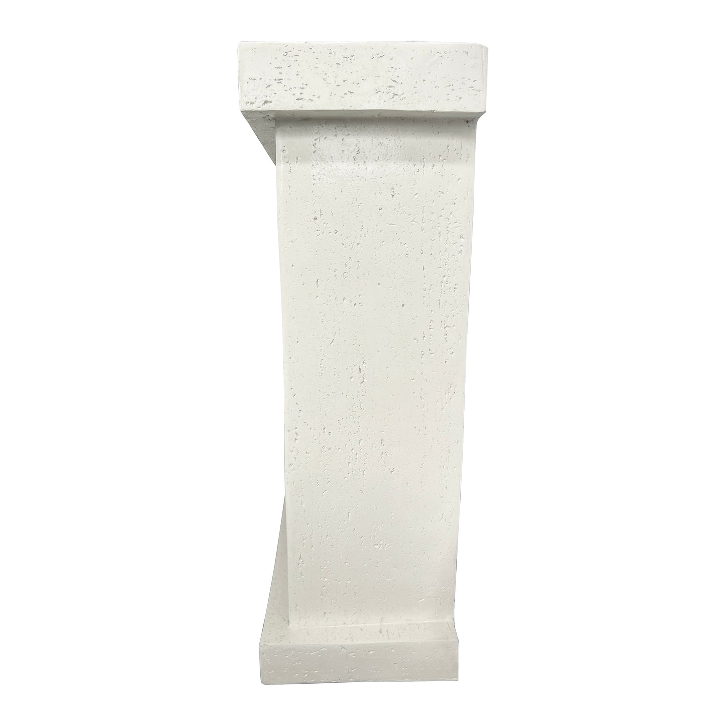 Festivo FFP25101 44.5" Electric Fireplace MGO Mantel with a Natural Stone–Look Finish-Ivory Travertine