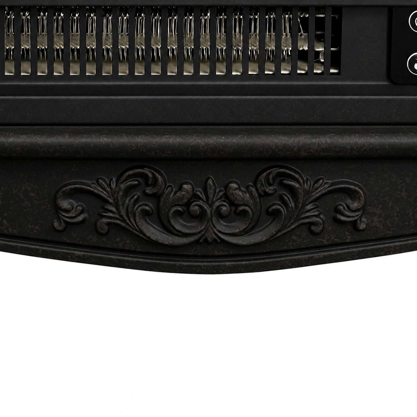 FESTIVO   FFP25166 18.9" GRC Electric Stove Heater with Faux Log-Black Marble
