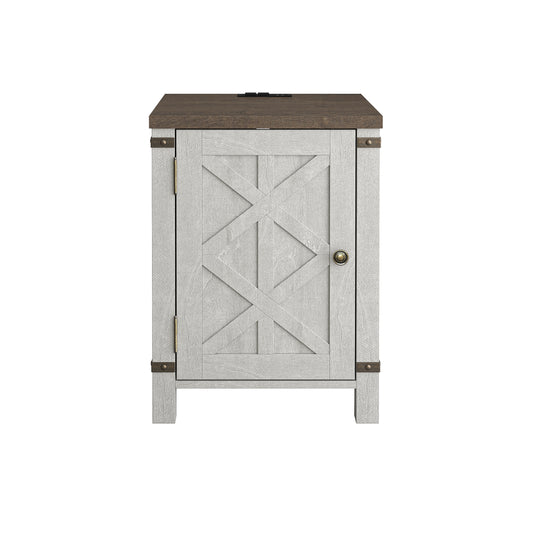 Festivo FST23906 18" Side Table-Offwhite