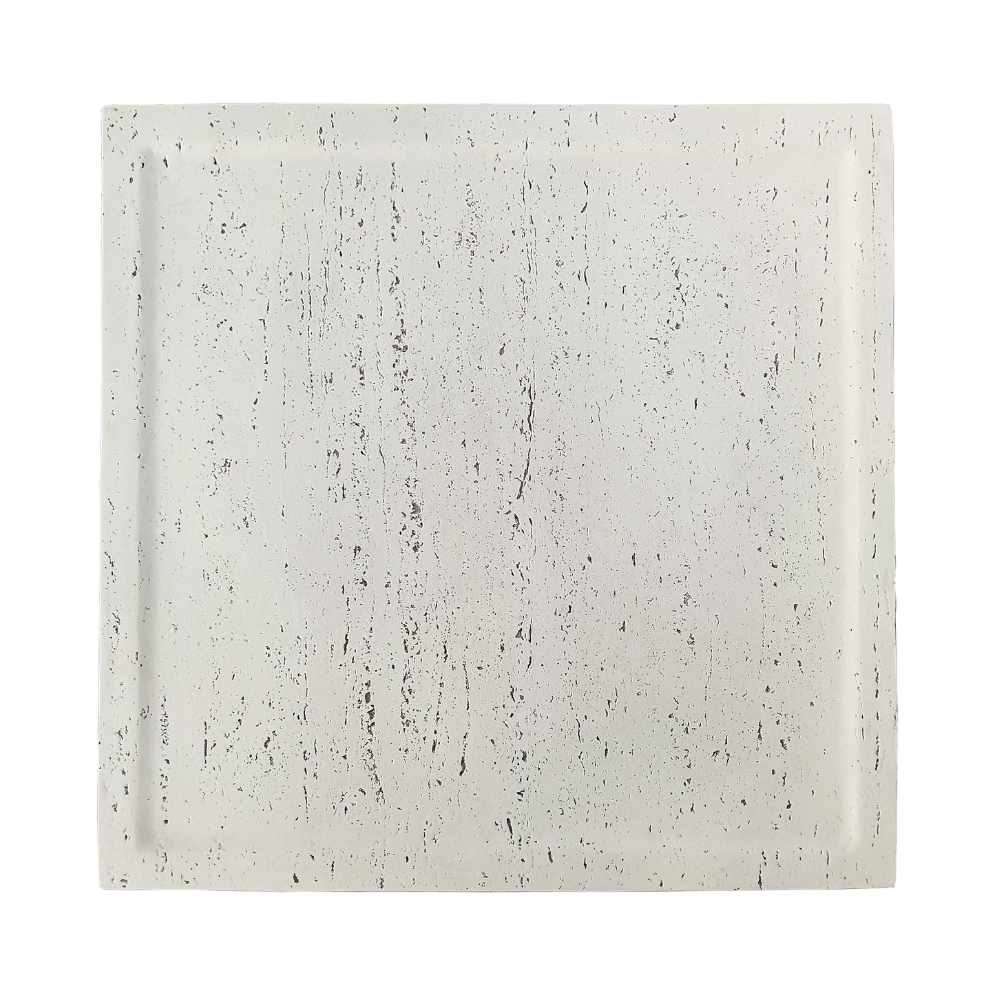Festivo FST25121 28" Square MGO Coffee Table with a Natural Stone-Look Finish-Ivory Travertine