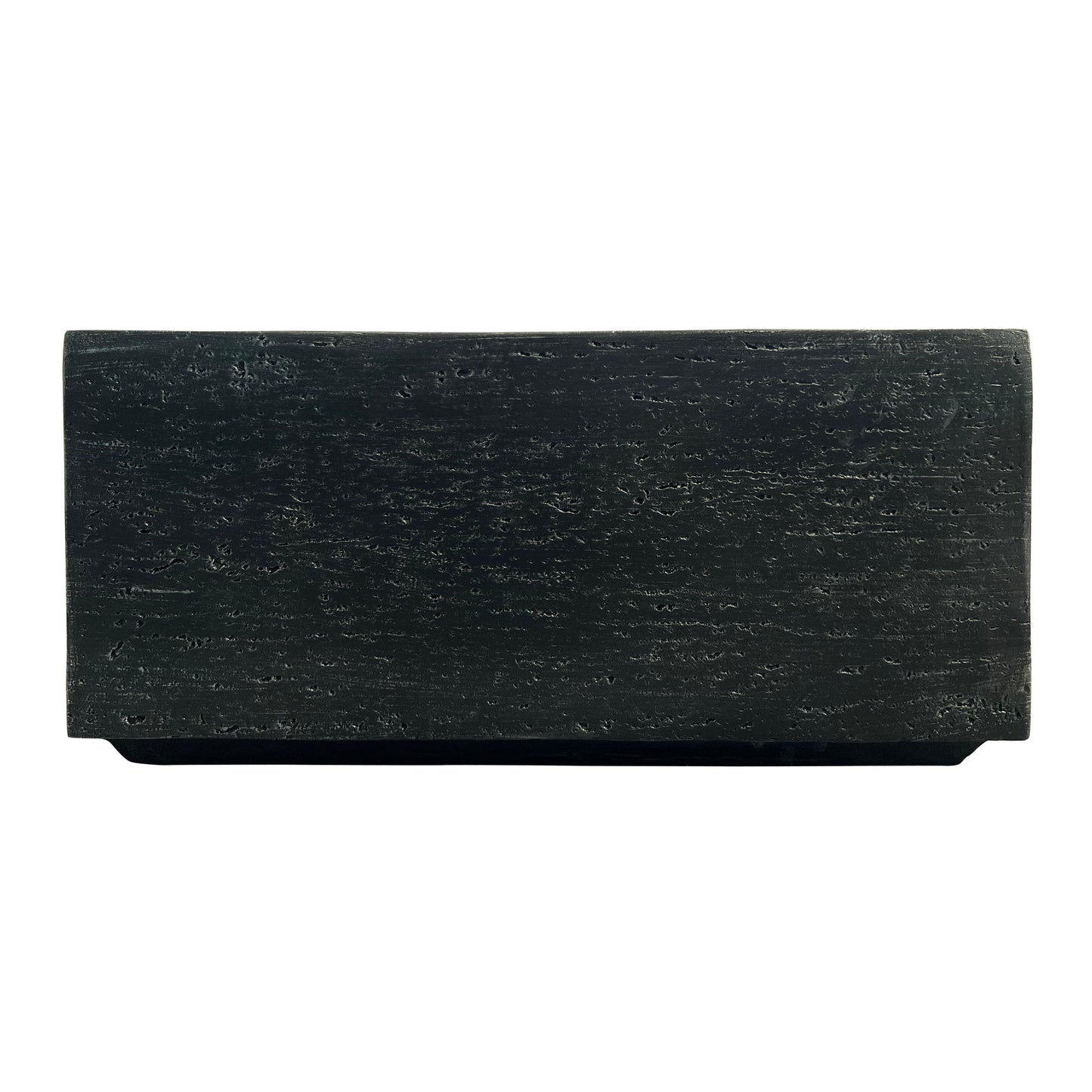 Festivo FST25122 28" Square MGO Coffee Table with a Natural Stone-Look Finish-Black Travertine