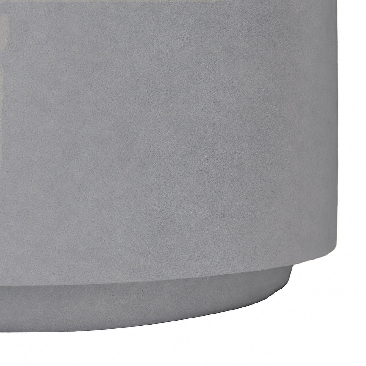 Festivo FCT26132 28" Round MGO Coffee Table with a Natural Stone-Look Finish-Cement Gray
