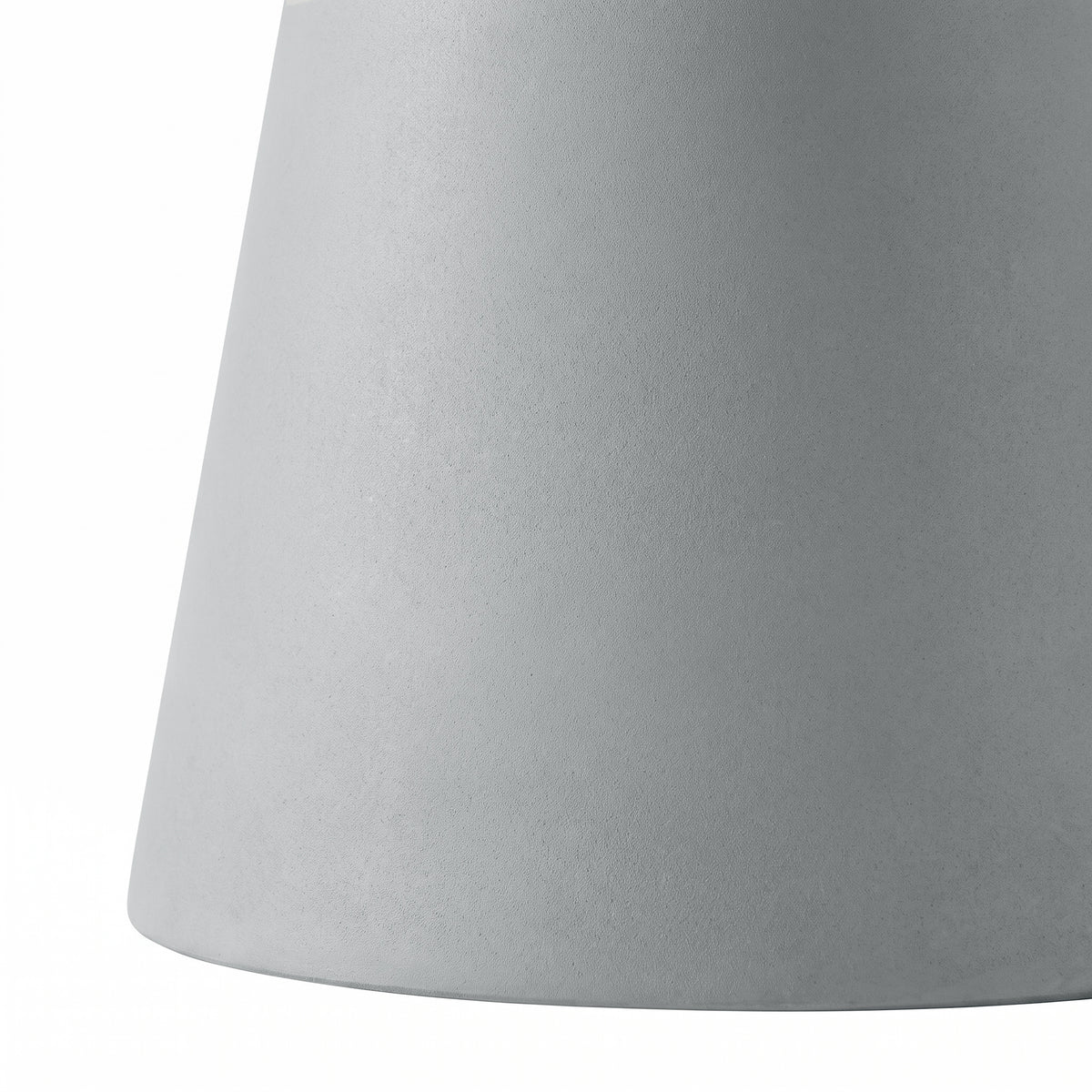 Festivo FST26151 22.83" Round Pedestal MGO Side/End Table with a Natural Stone-Look Finish-Cement Gray