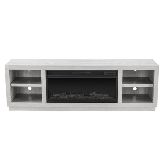 Festivo FTS21220 77" TV Stand with 36" Electric Fireplace-White