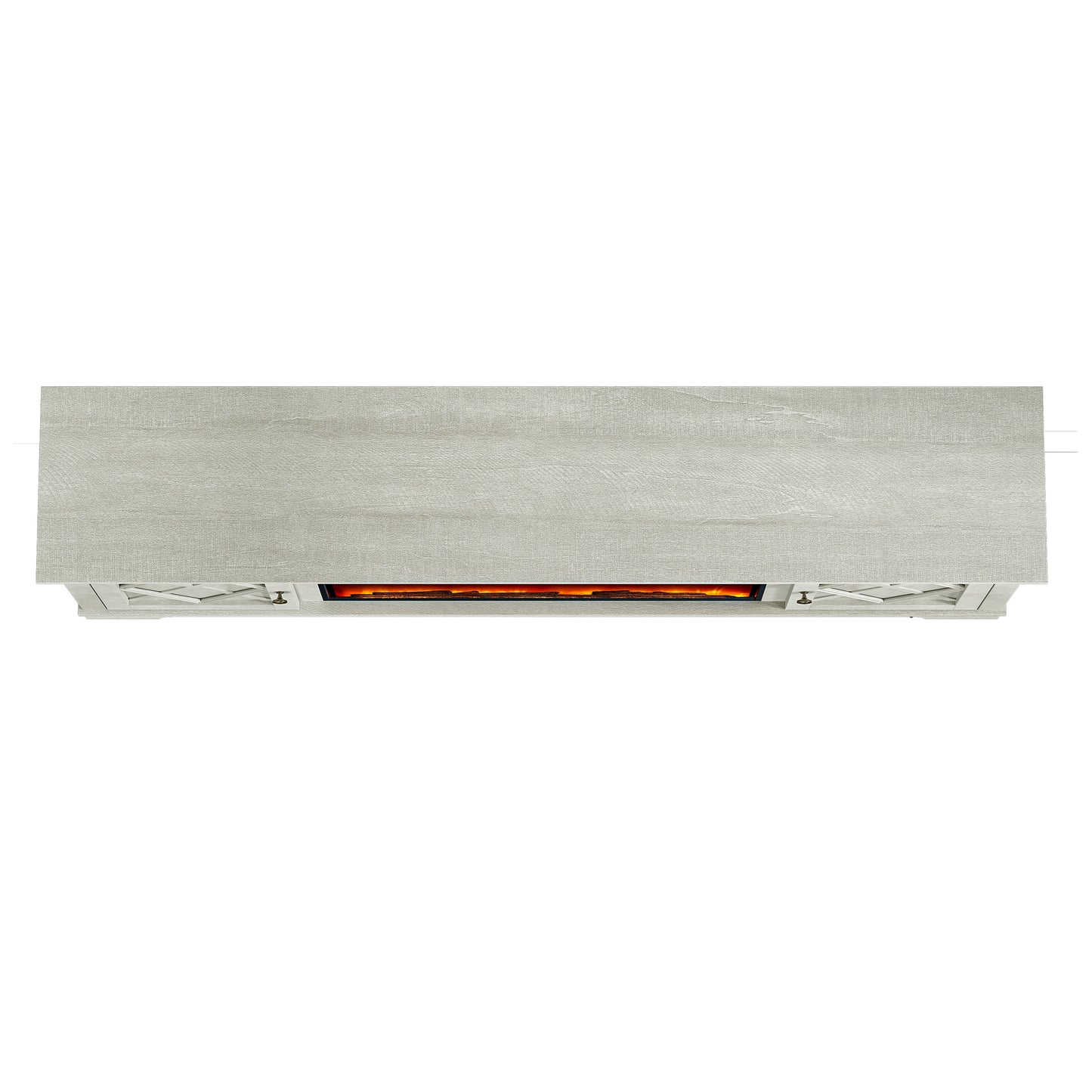 Festivo FTS23516 78" TV Stand with 36" Electric Fireplace-White