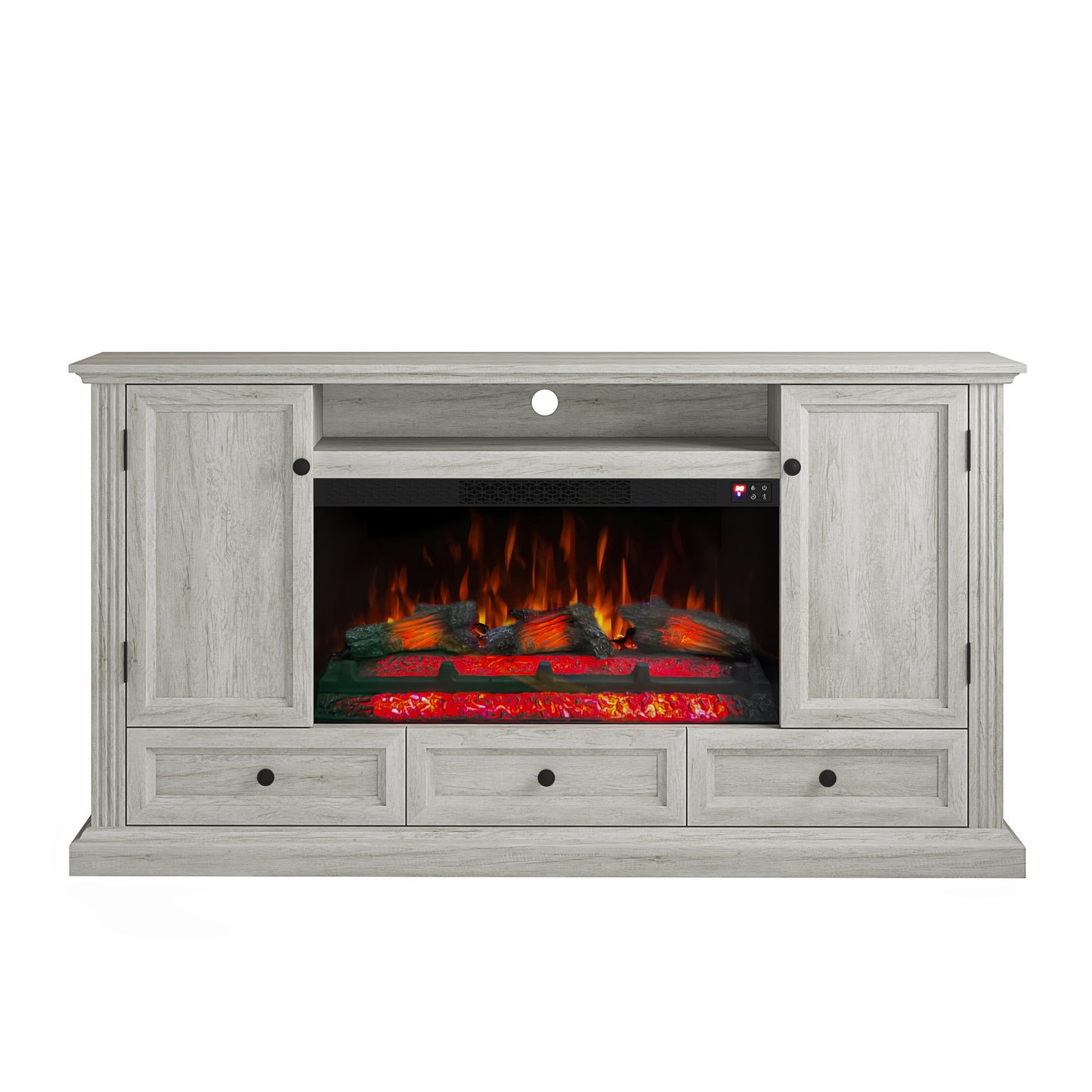 Festivo FTS26010 67" TV Stand with 33" Electric Fireplace-Gray