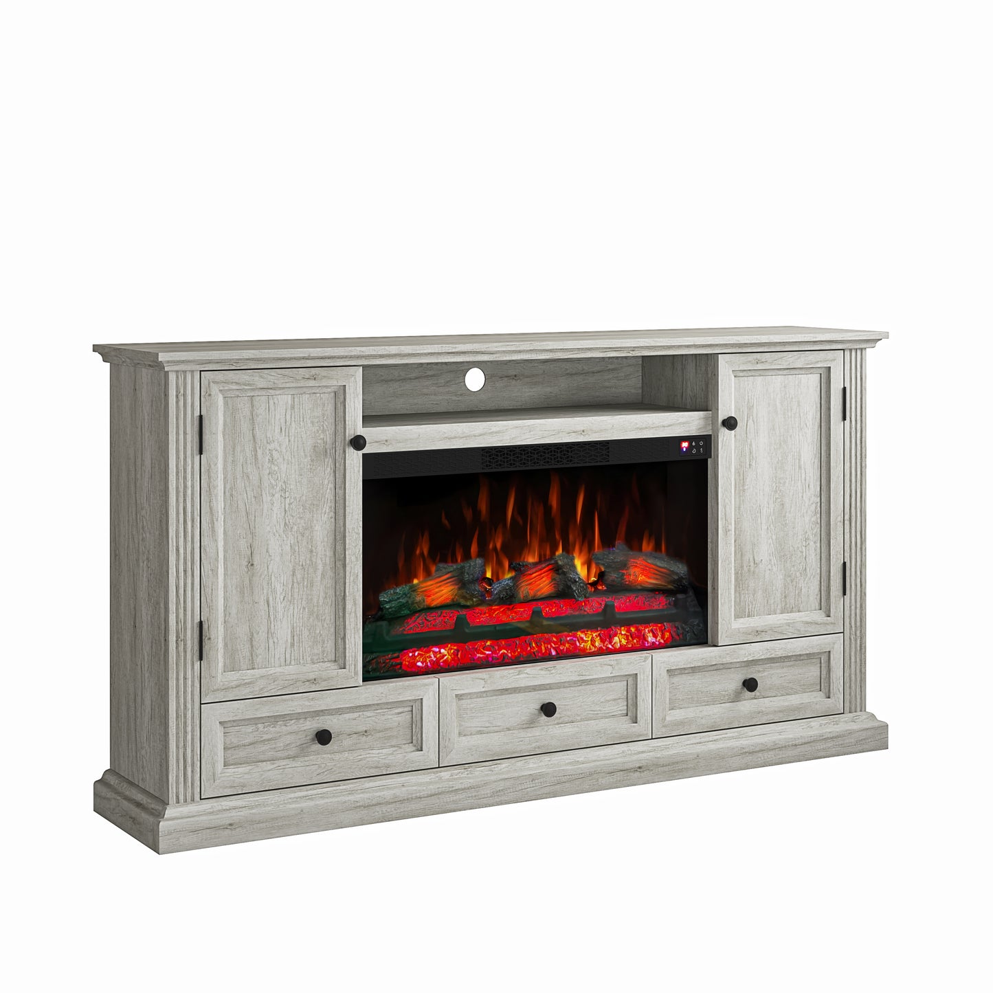 Festivo FTS26010 67" TV Stand with 33" Electric Fireplace-Gray