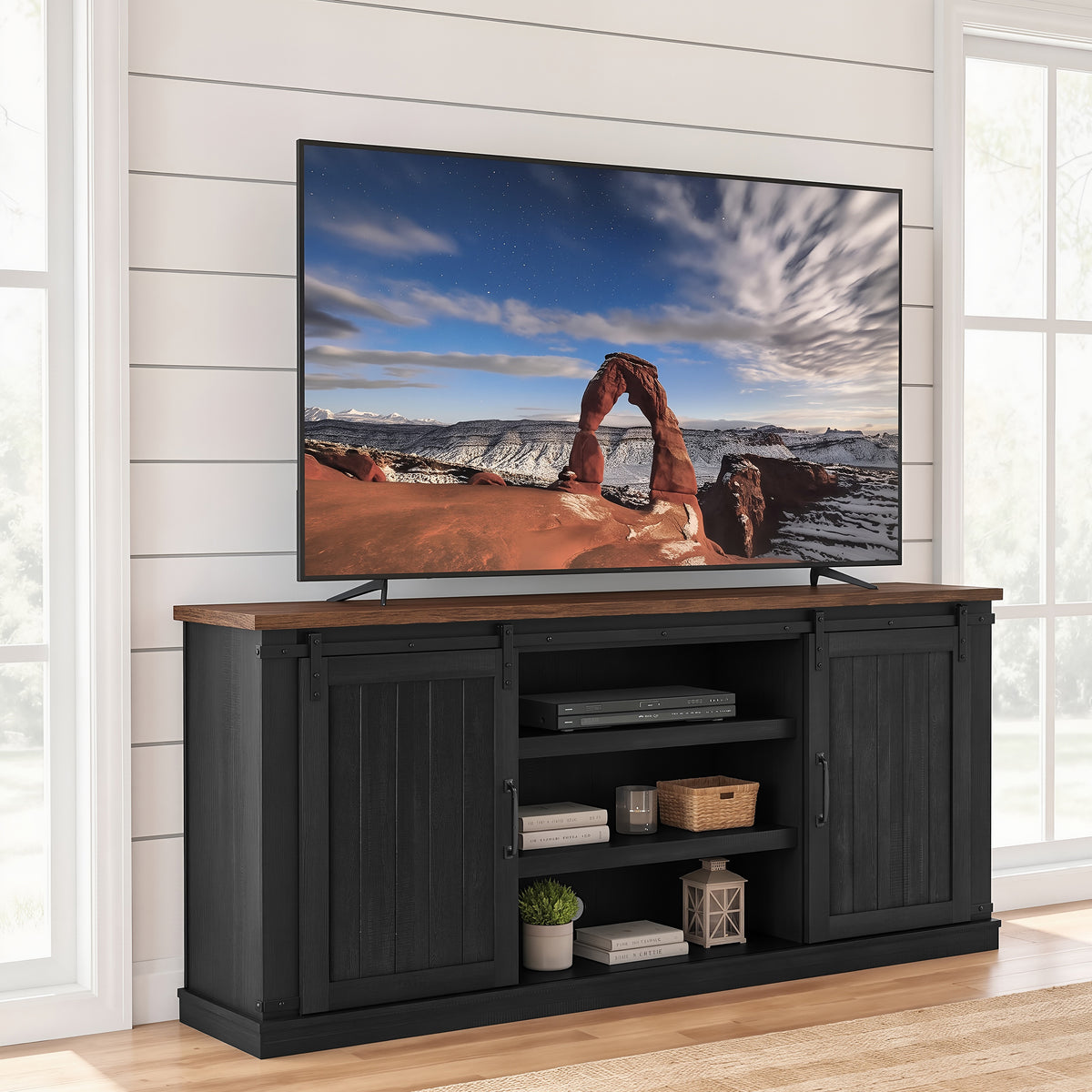 Festivo FTS26751 68" TV Stand-Black