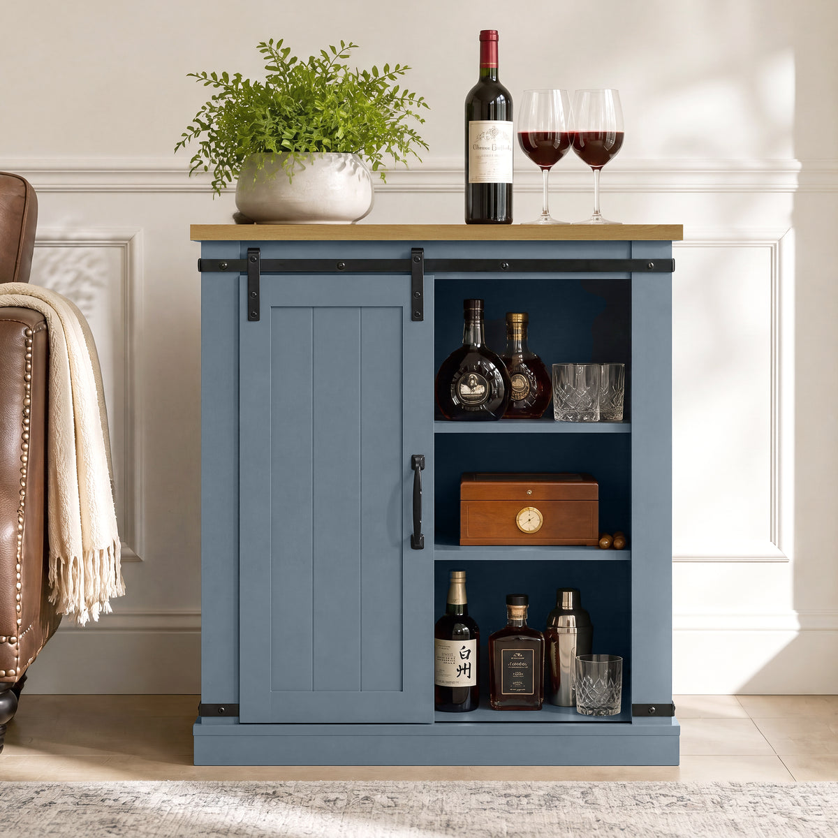 Festivo FTS26875 32" TV Stand-Light Blue